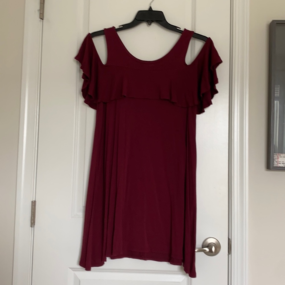 Maroon Francesca’s dress
